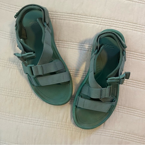 Teva Green Sandals Hurricane Verge Women’s 10 Outdoor Velcro Clip Buckles - Picture 4 of 7